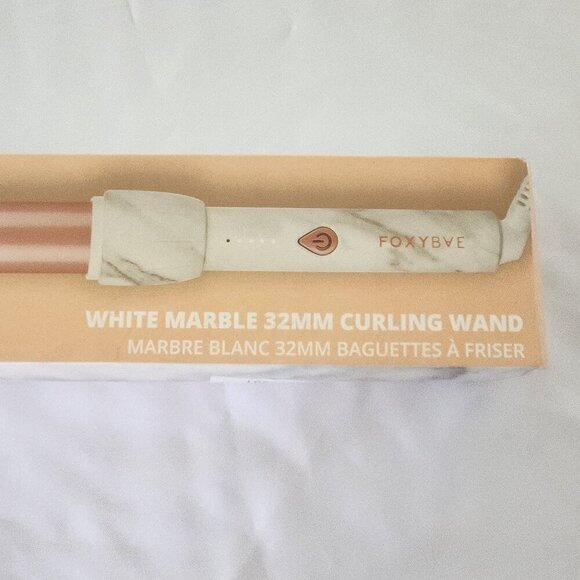 FOXYBAE White Marble Curling Wand - 32mm - Picture 3 of 6